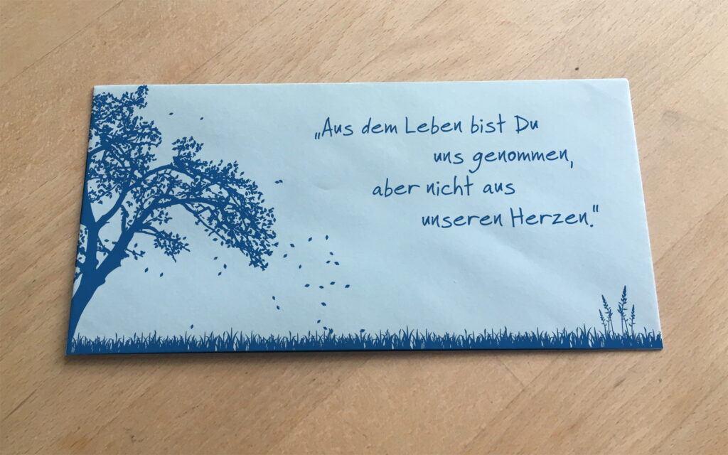 trauerkarte schreiben